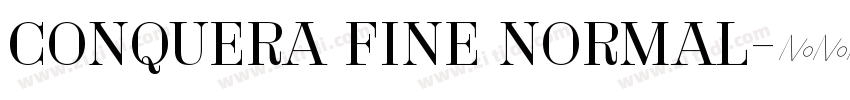 CONQUERA FINE NORMAL字体转换